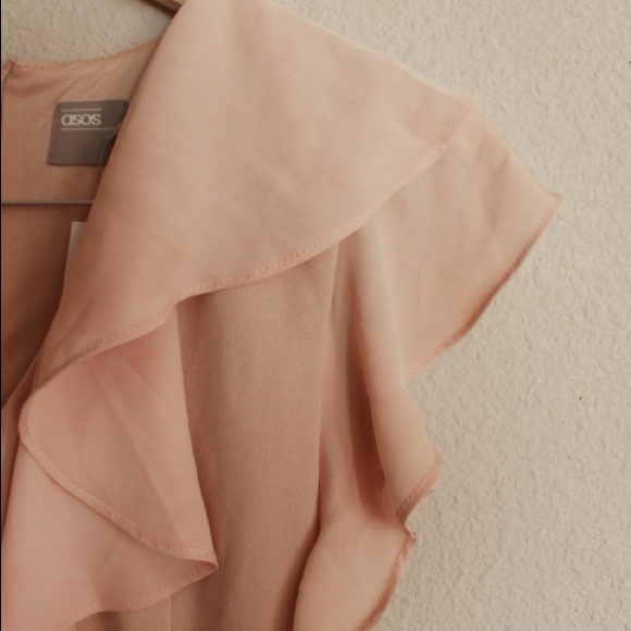 ASOS Ruffle Cocktail Dress Size 2 - Picture 7 of 7